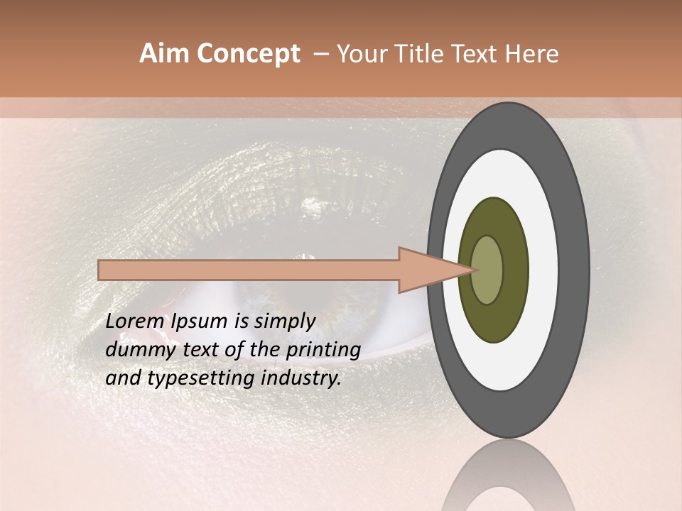 Eyeshadow Bright Female PowerPoint Template