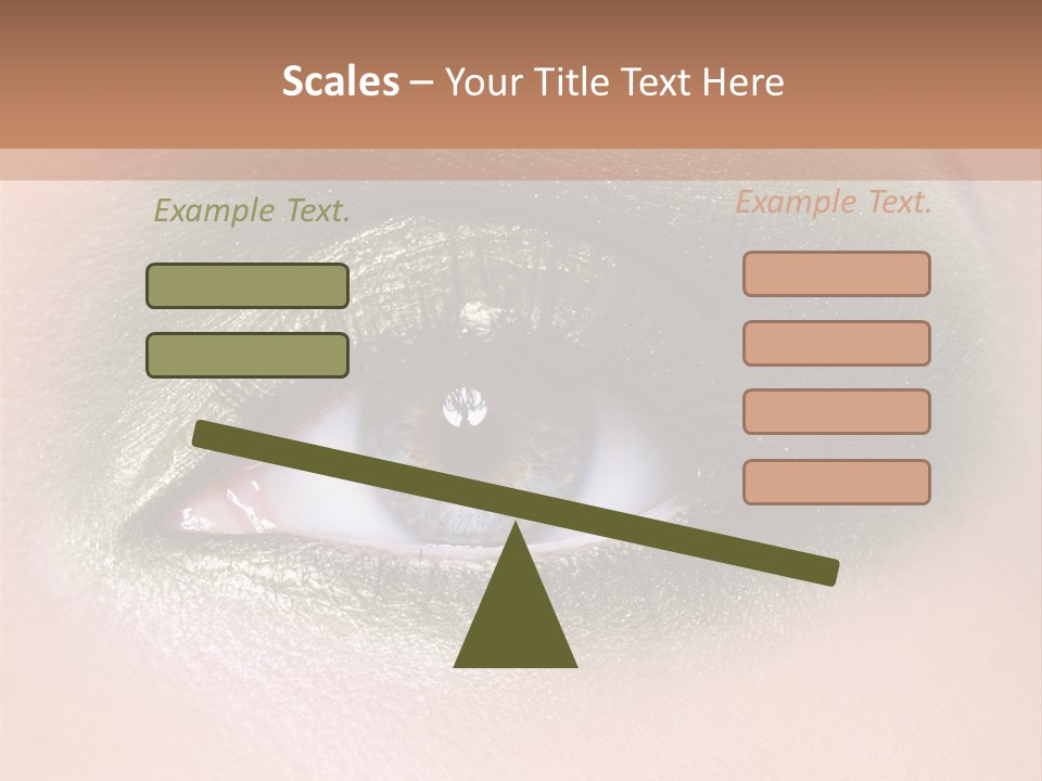 Eyeshadow Bright Female PowerPoint Template