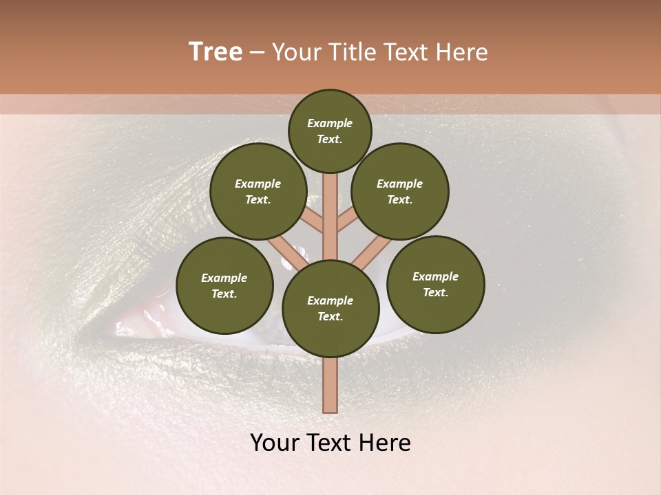 Eyeshadow Bright Female PowerPoint Template