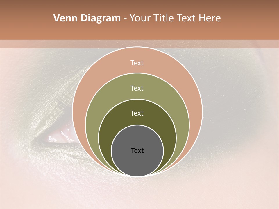 Eyeshadow Bright Female PowerPoint Template
