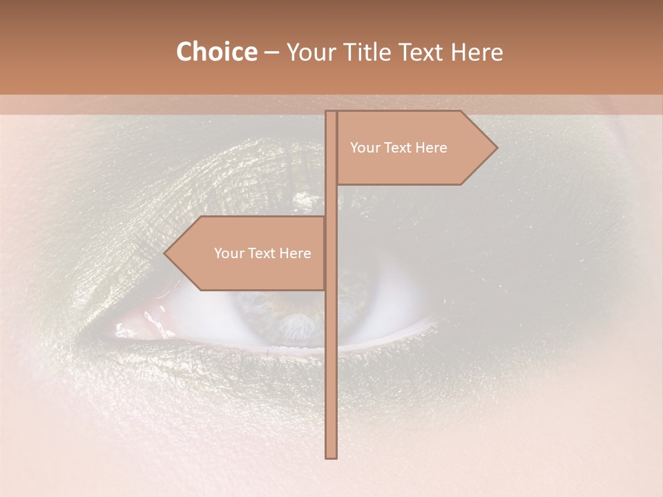 Eyeshadow Bright Female PowerPoint Template