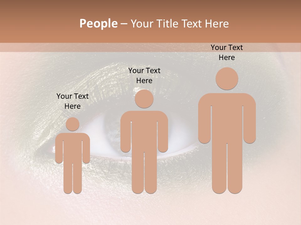 Eyeshadow Bright Female PowerPoint Template