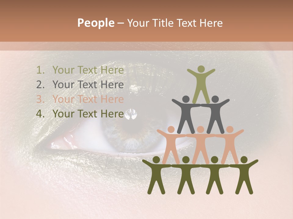Eyeshadow Bright Female PowerPoint Template