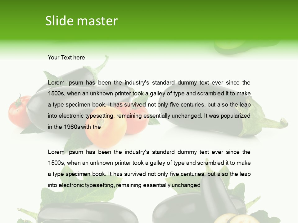 Part Collection Meal PowerPoint Template