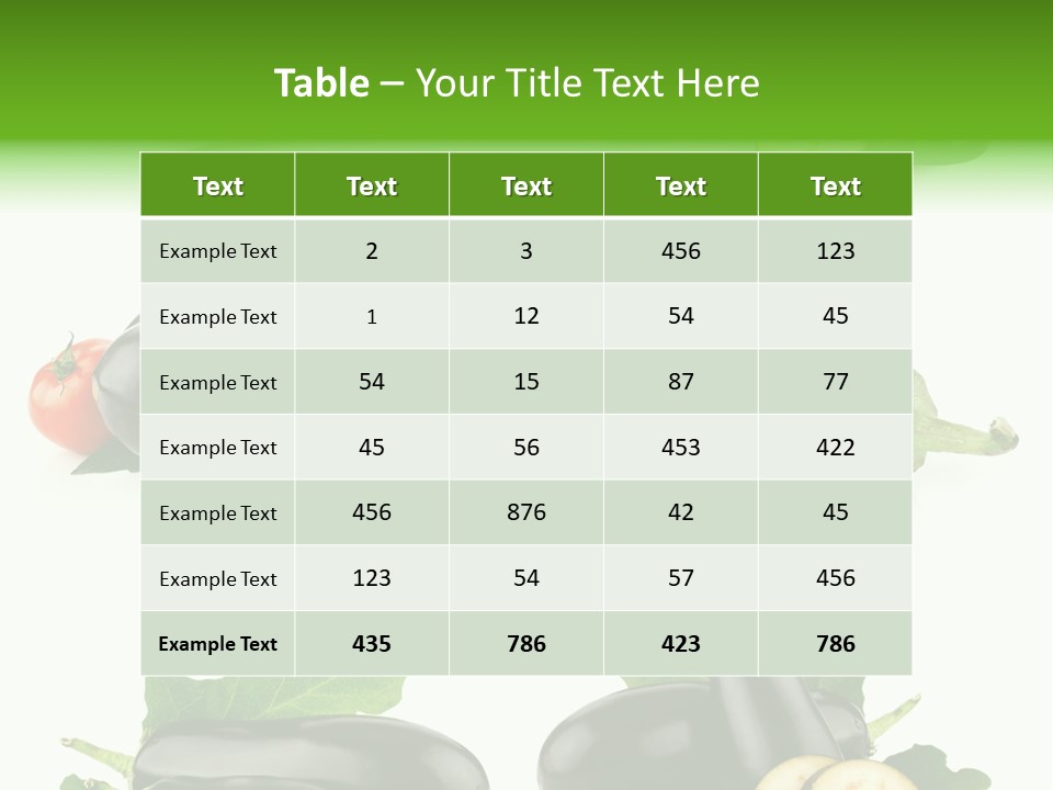 Part Collection Meal PowerPoint Template