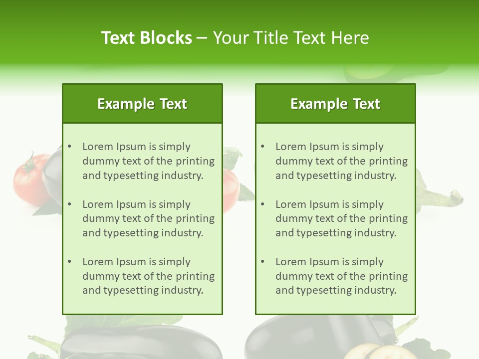 Part Collection Meal PowerPoint Template
