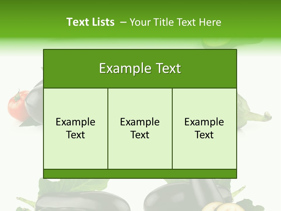 Part Collection Meal PowerPoint Template
