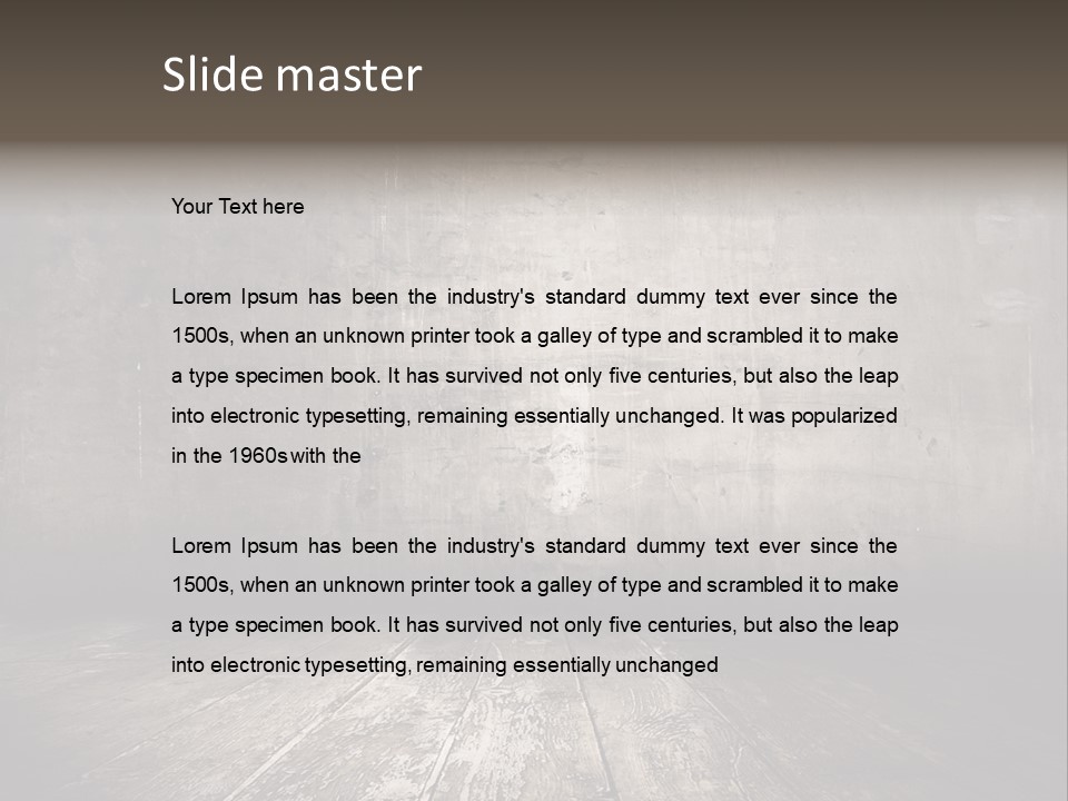 Damage Aged Textured PowerPoint Template