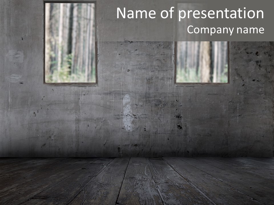 Vintage On White Timber PowerPoint Template