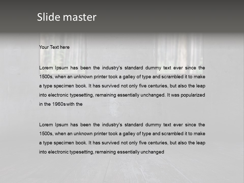 Vintage On White Timber PowerPoint Template