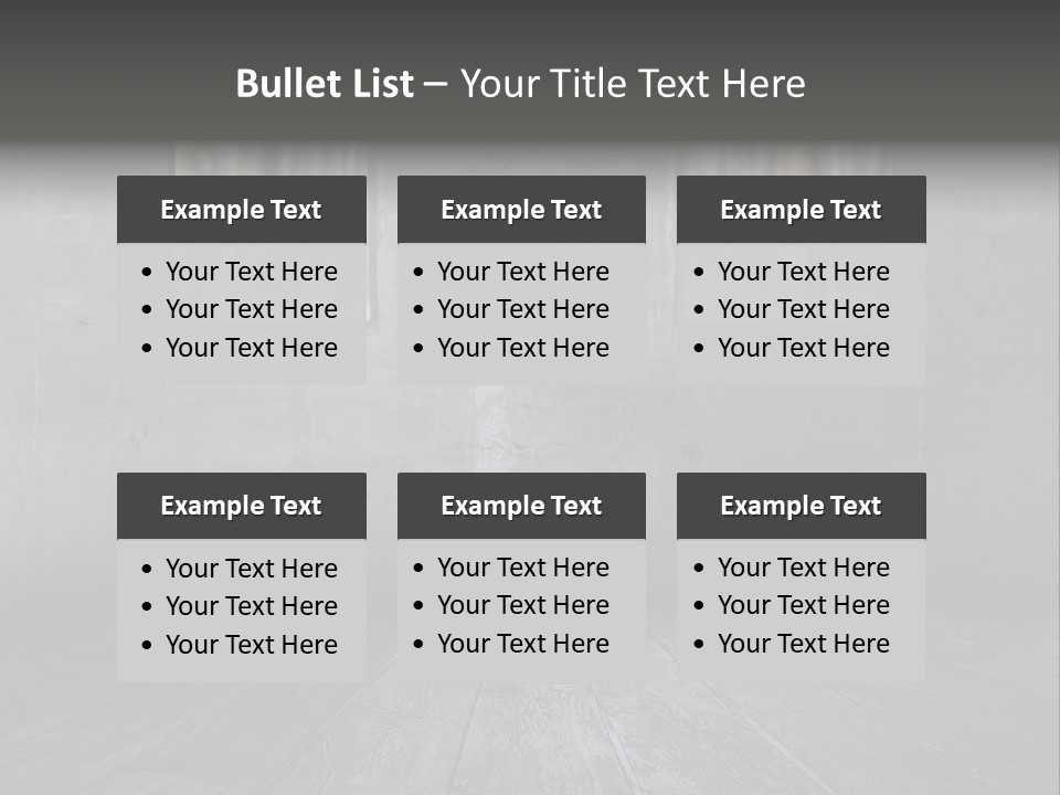 Vintage On White Timber PowerPoint Template