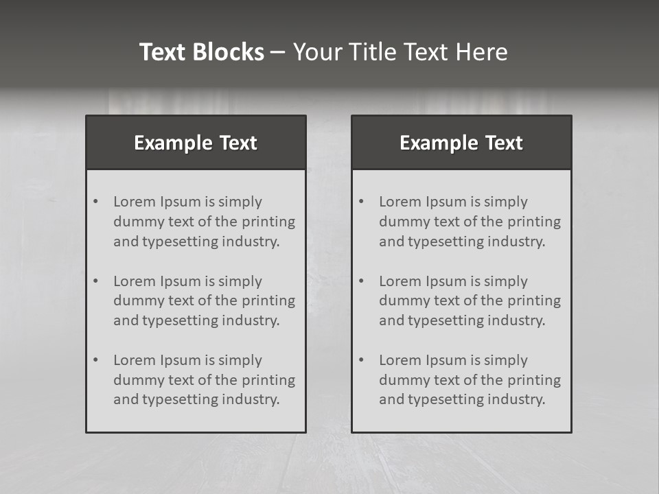 Vintage On White Timber PowerPoint Template