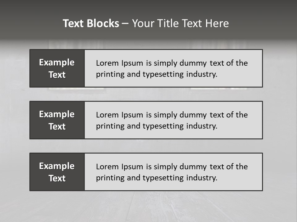 Vintage On White Timber PowerPoint Template