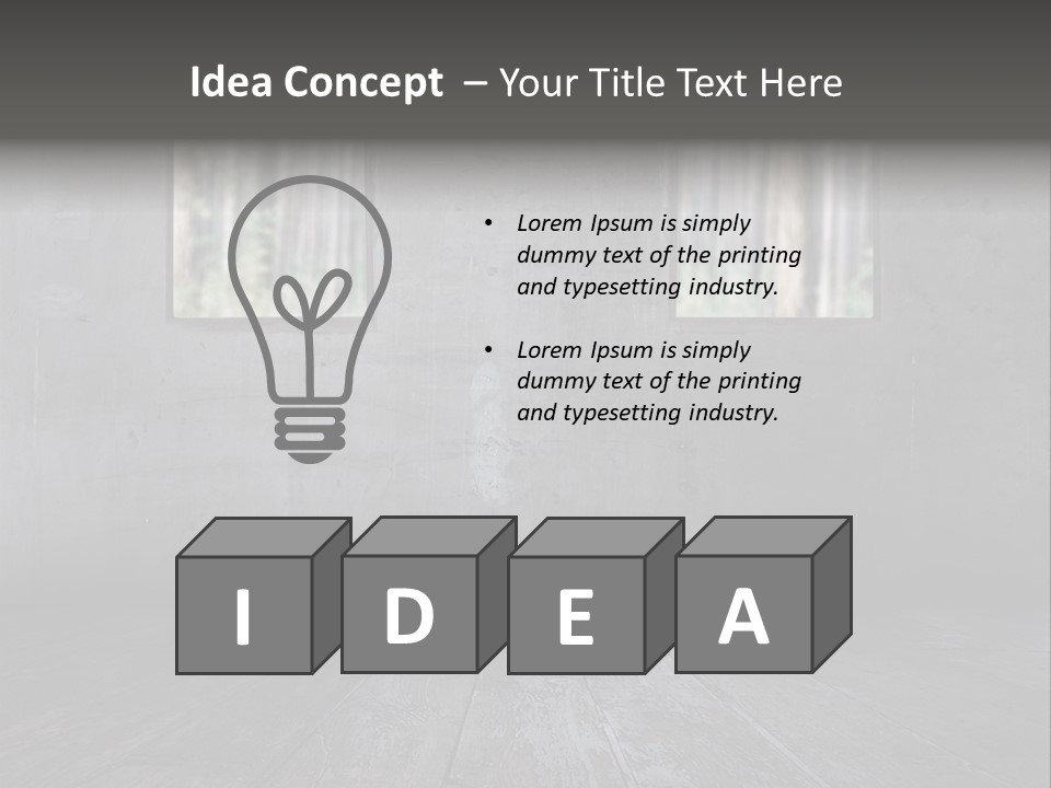 Vintage On White Timber PowerPoint Template