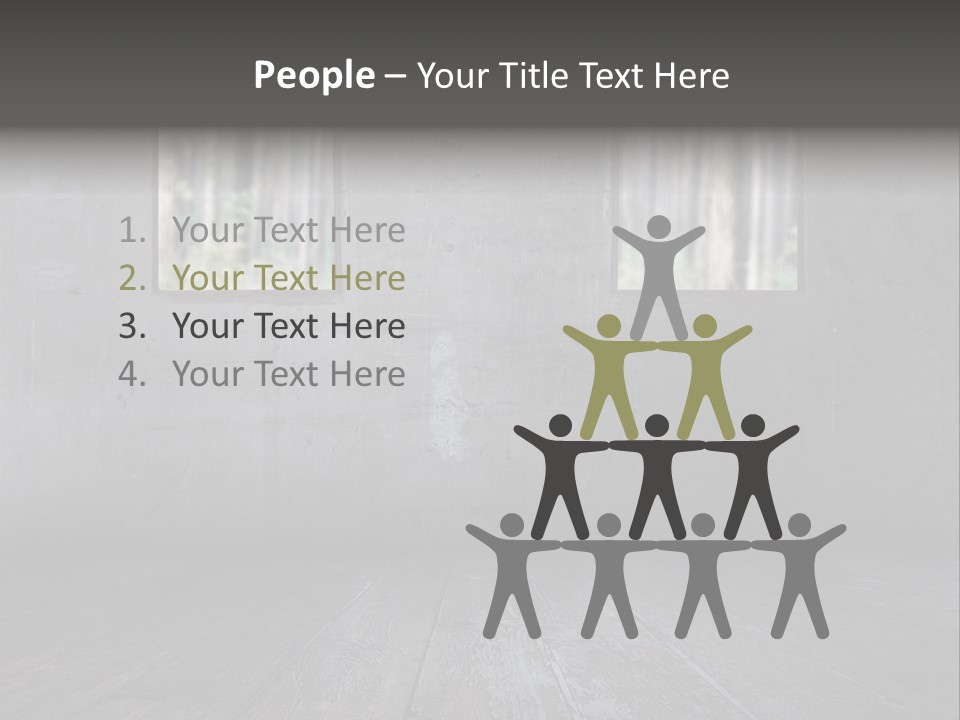 Vintage On White Timber PowerPoint Template