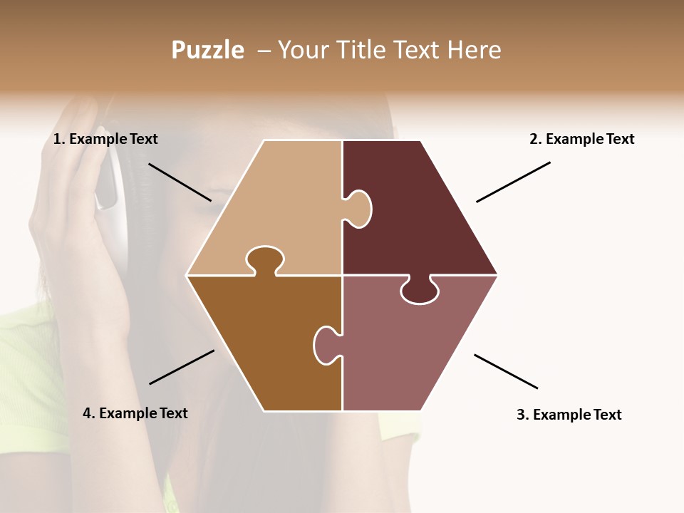 Listening Cheerful Electronic PowerPoint Template