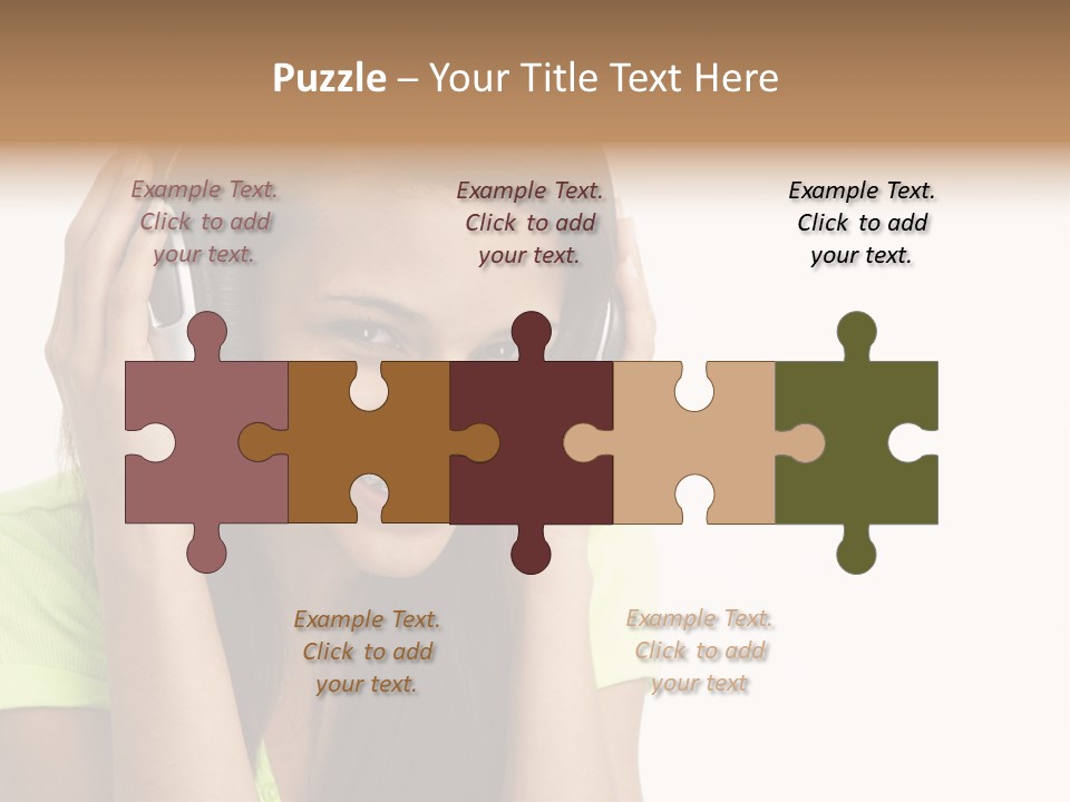 Listening Cheerful Electronic PowerPoint Template