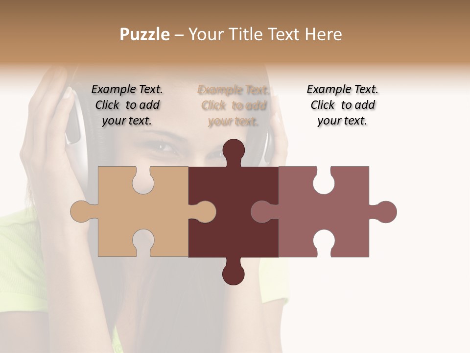 Listening Cheerful Electronic PowerPoint Template