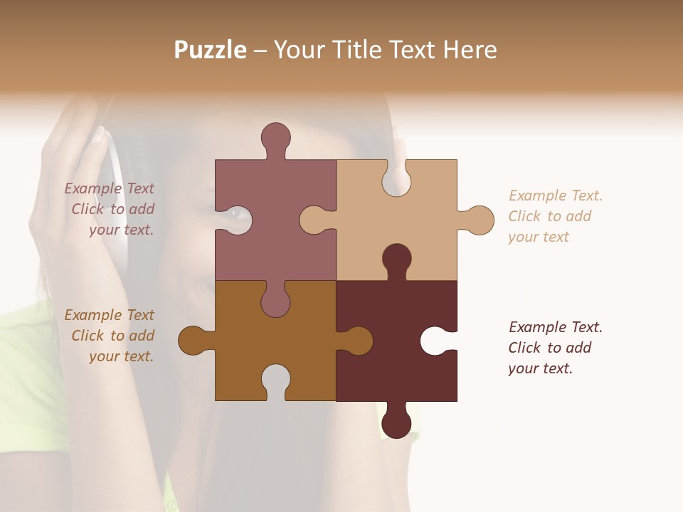 Listening Cheerful Electronic PowerPoint Template