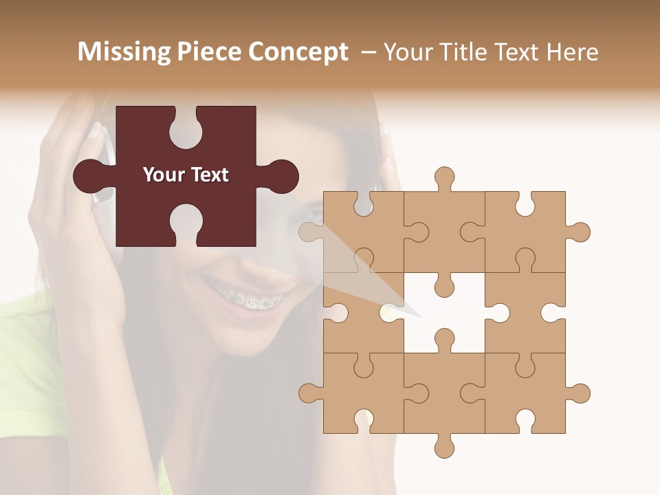 Listening Cheerful Electronic PowerPoint Template