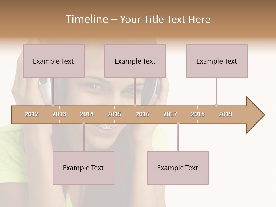Listening Cheerful Electronic PowerPoint Template