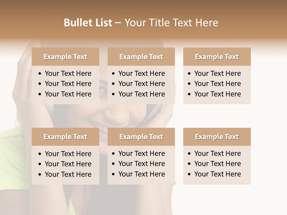 Listening Cheerful Electronic PowerPoint Template