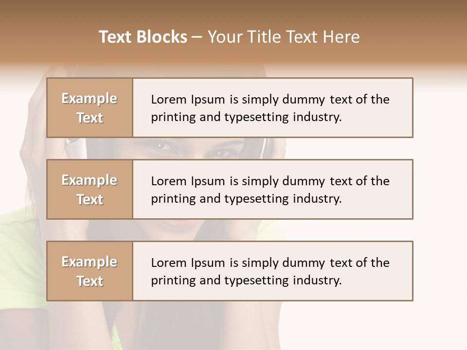 Listening Cheerful Electronic PowerPoint Template