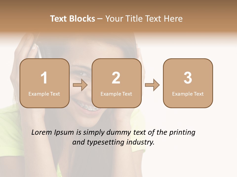 Listening Cheerful Electronic PowerPoint Template