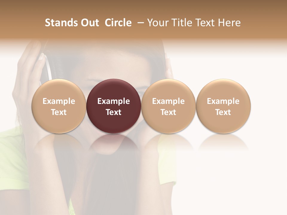 Listening Cheerful Electronic PowerPoint Template