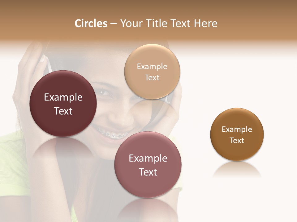 Listening Cheerful Electronic PowerPoint Template