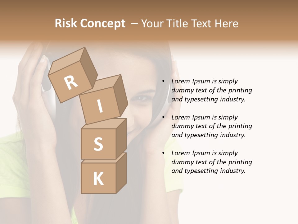 Listening Cheerful Electronic PowerPoint Template