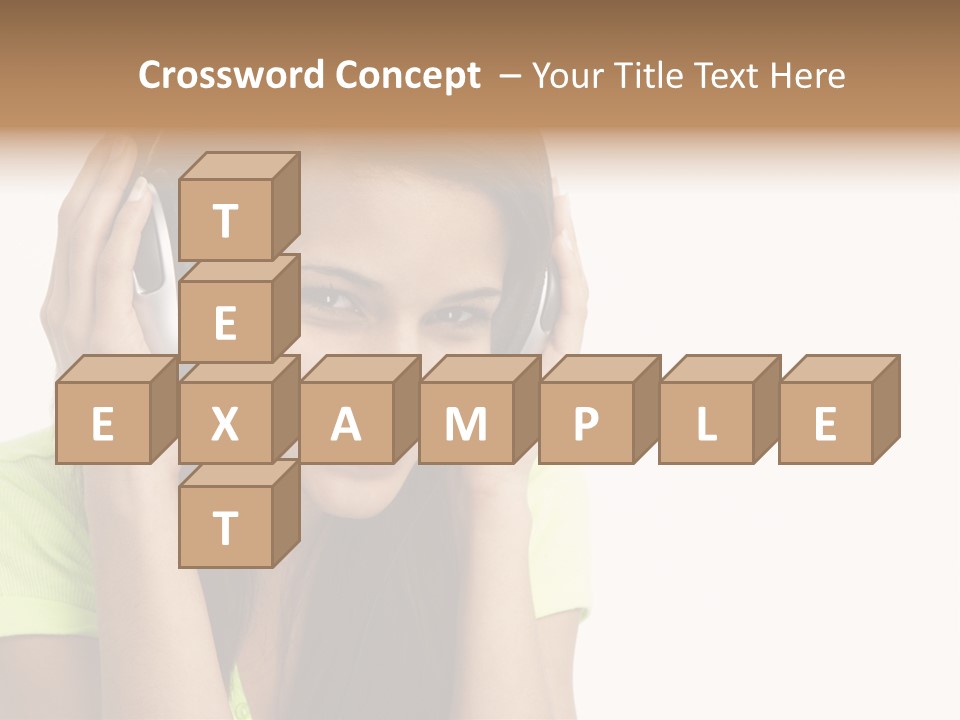 Listening Cheerful Electronic PowerPoint Template