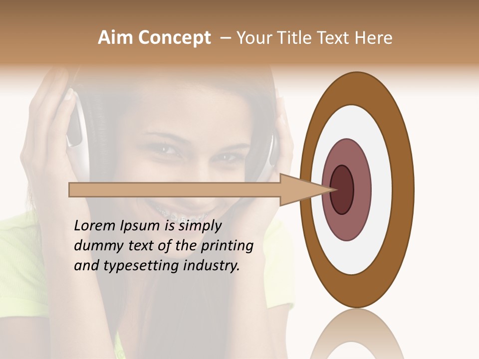 Listening Cheerful Electronic PowerPoint Template