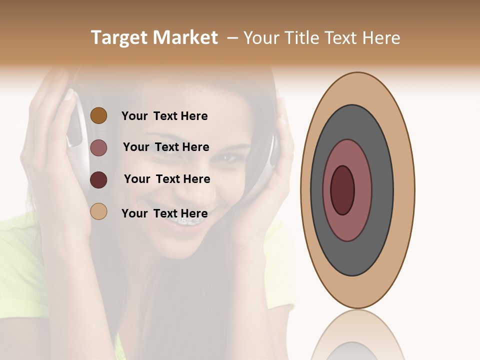 Listening Cheerful Electronic PowerPoint Template