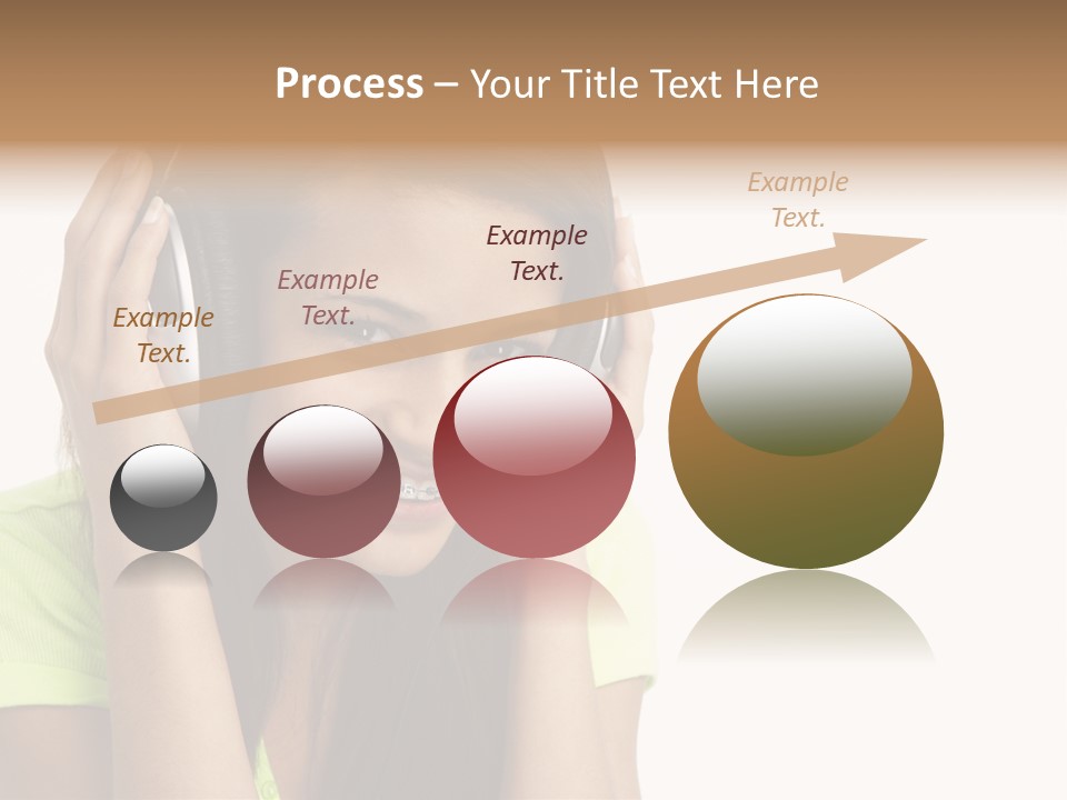 Listening Cheerful Electronic PowerPoint Template