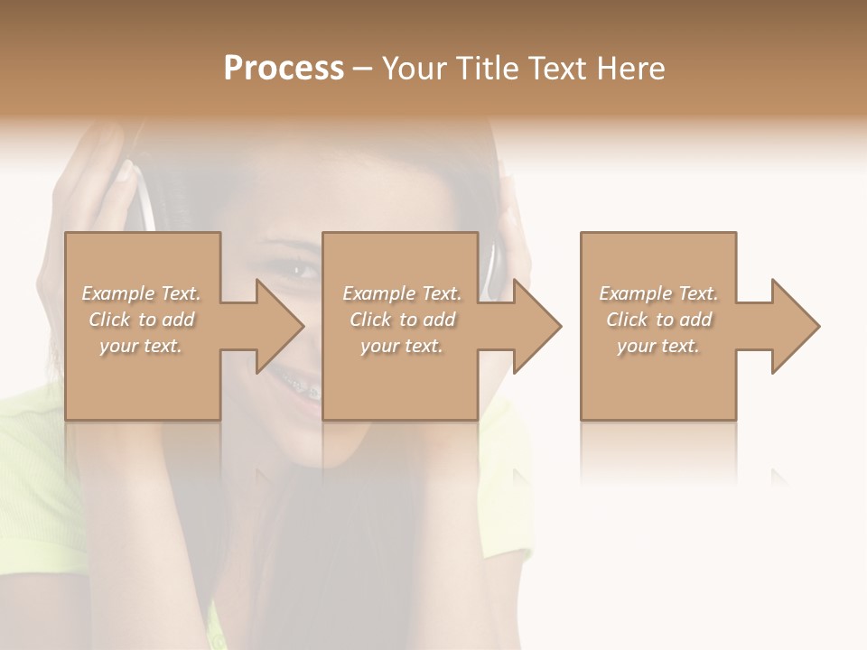 Listening Cheerful Electronic PowerPoint Template
