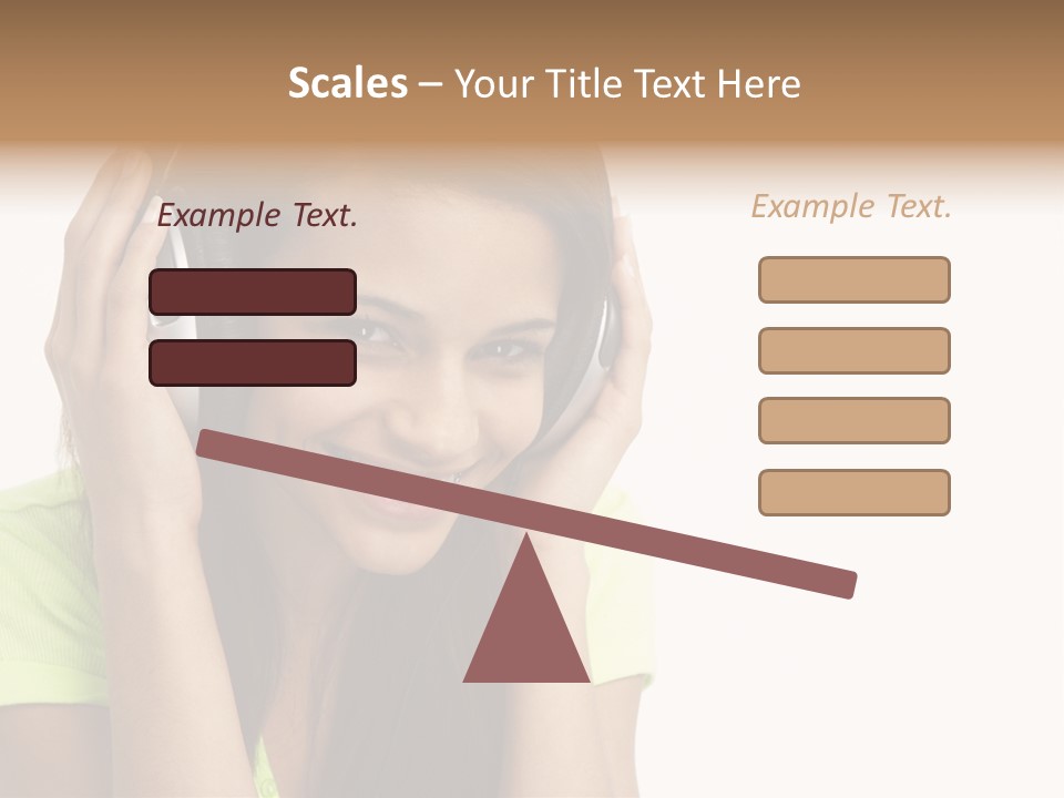 Listening Cheerful Electronic PowerPoint Template