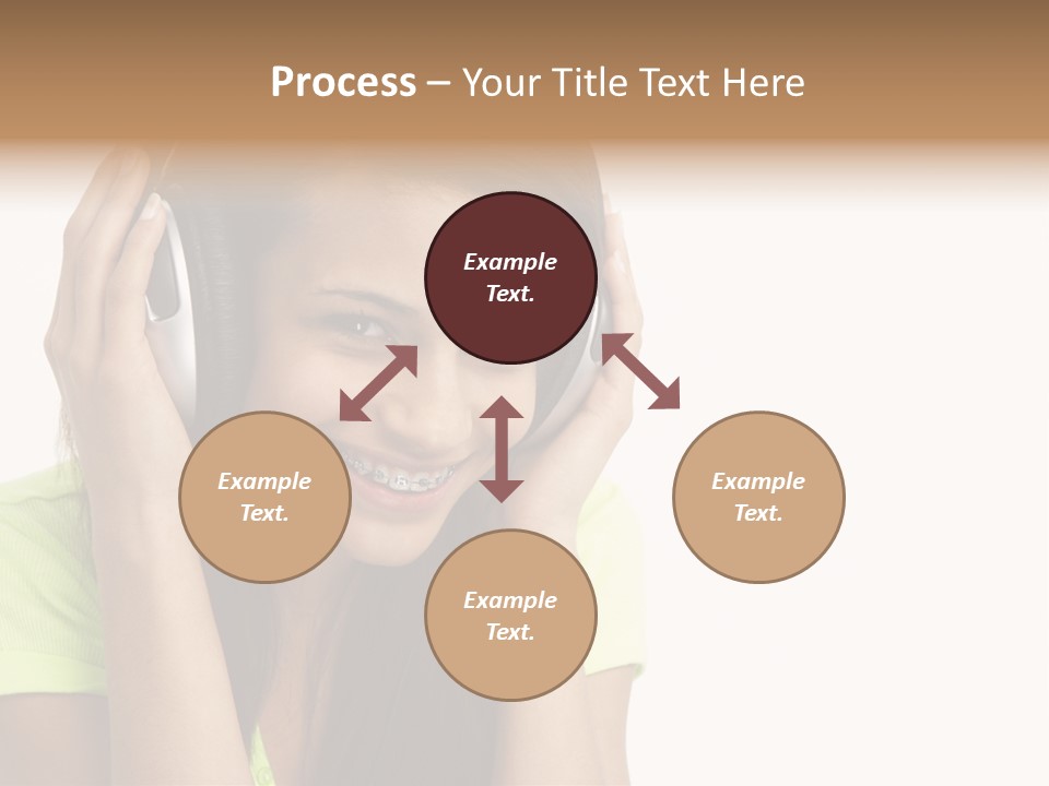 Listening Cheerful Electronic PowerPoint Template