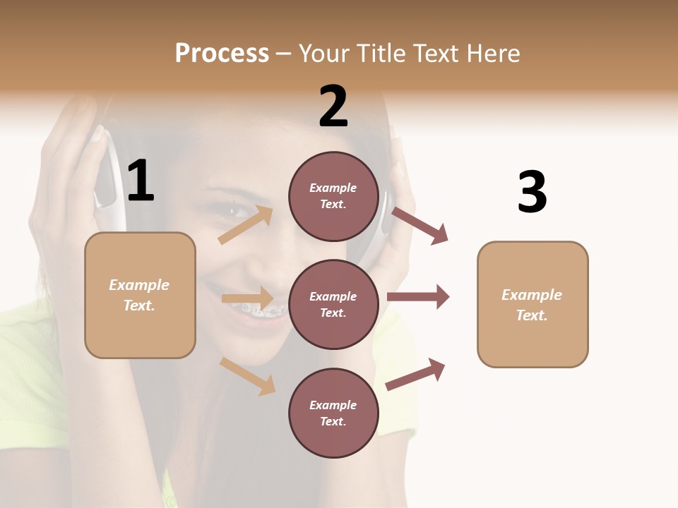 Listening Cheerful Electronic PowerPoint Template