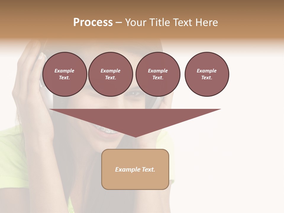 Listening Cheerful Electronic PowerPoint Template