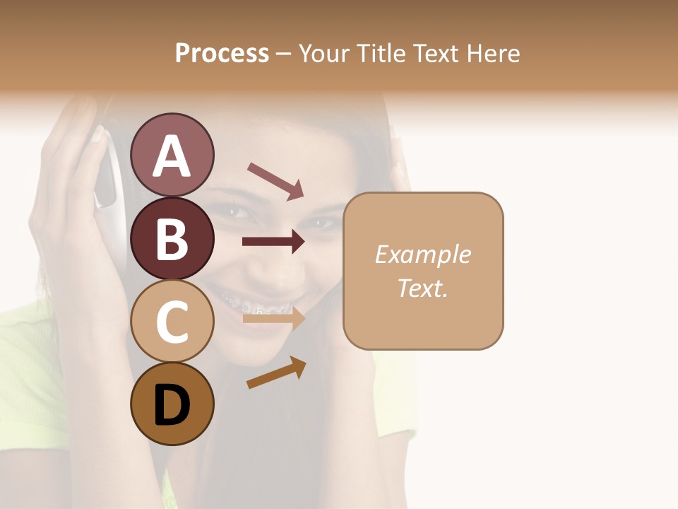 Listening Cheerful Electronic PowerPoint Template