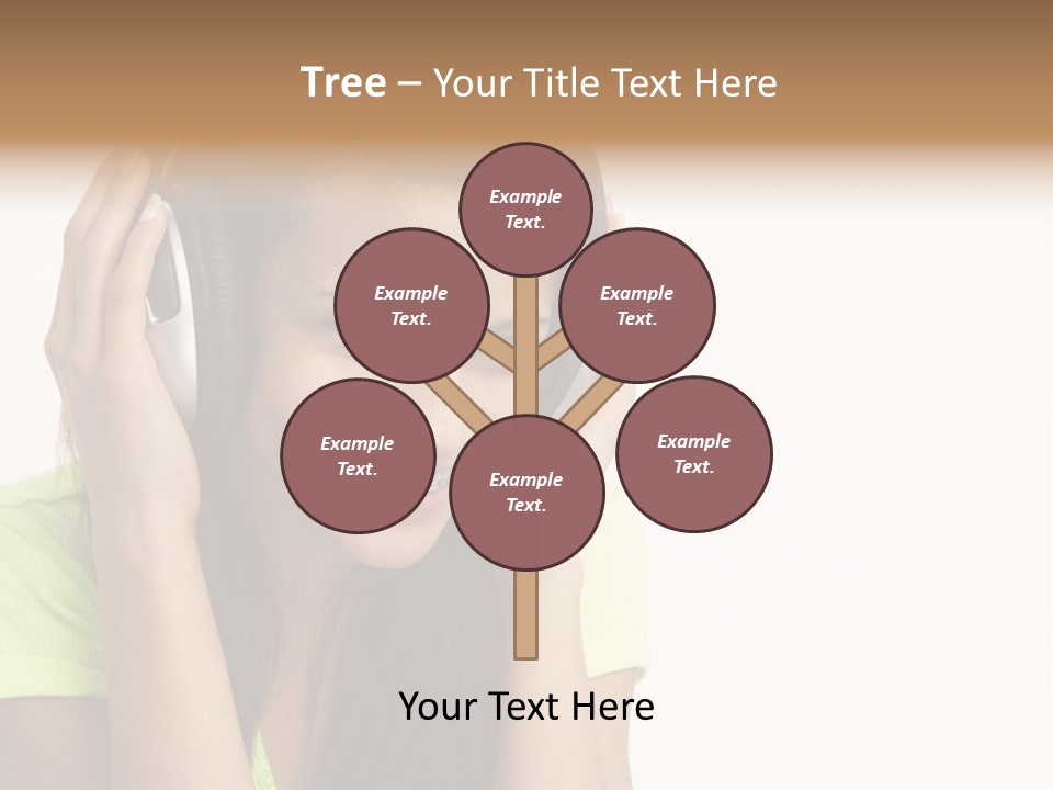 Listening Cheerful Electronic PowerPoint Template