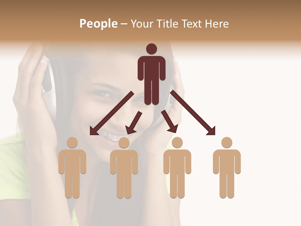 Listening Cheerful Electronic PowerPoint Template