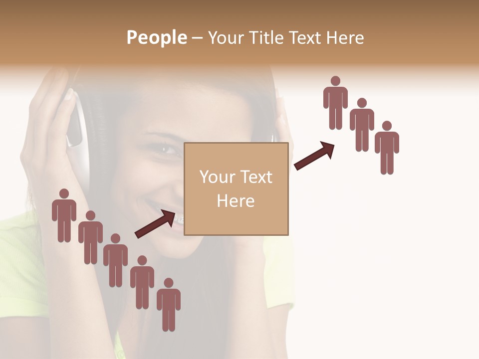 Listening Cheerful Electronic PowerPoint Template