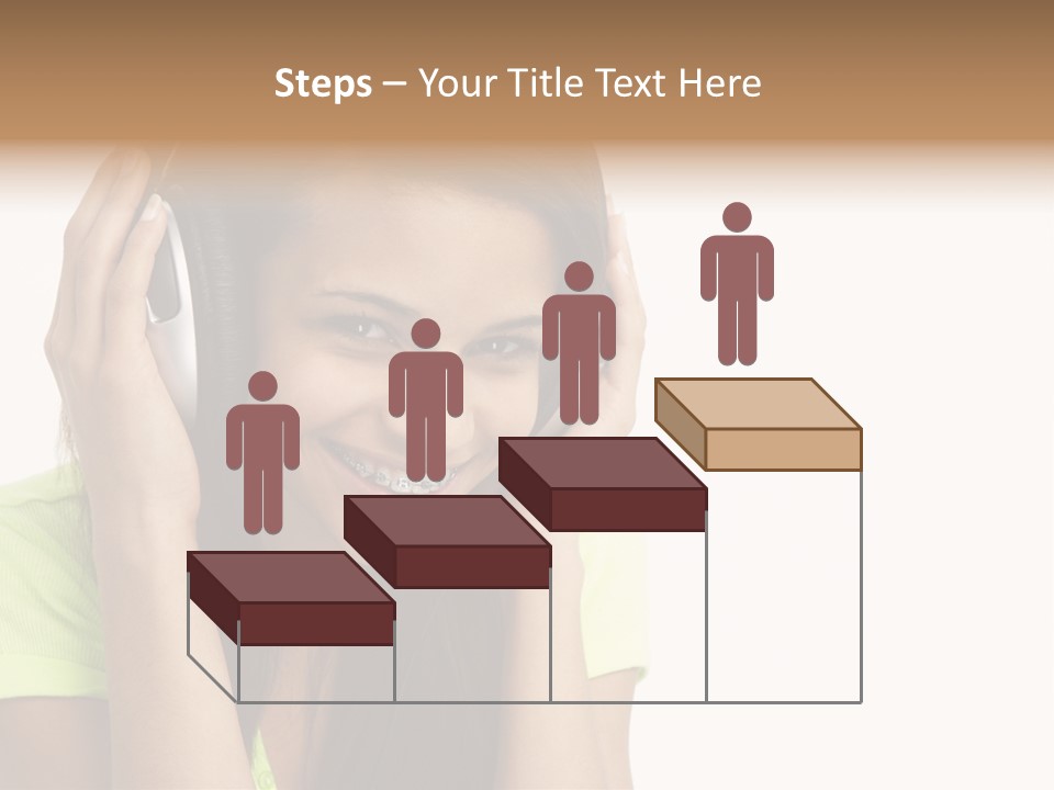 Listening Cheerful Electronic PowerPoint Template