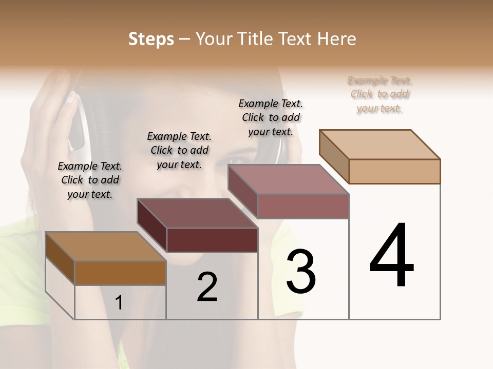 Listening Cheerful Electronic PowerPoint Template