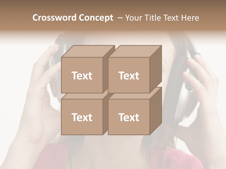 Image Listening Copy Space PowerPoint Template