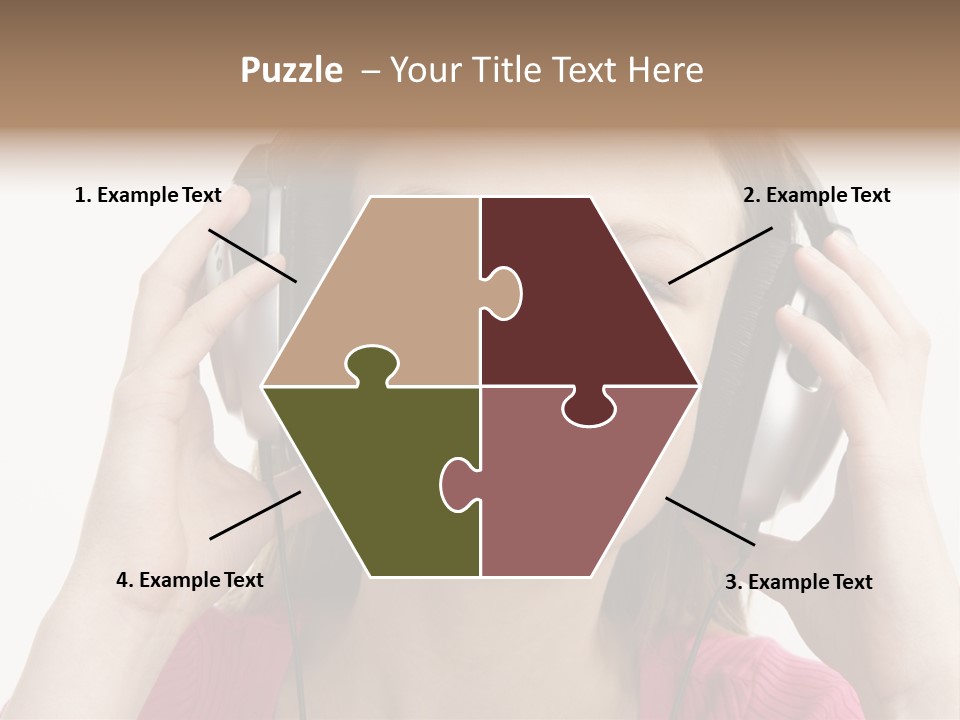 Image Listening Copy Space PowerPoint Template