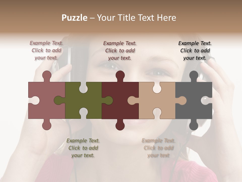 Image Listening Copy Space PowerPoint Template