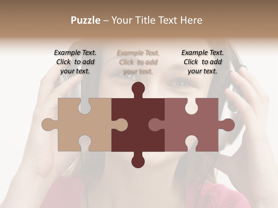 Image Listening Copy Space PowerPoint Template